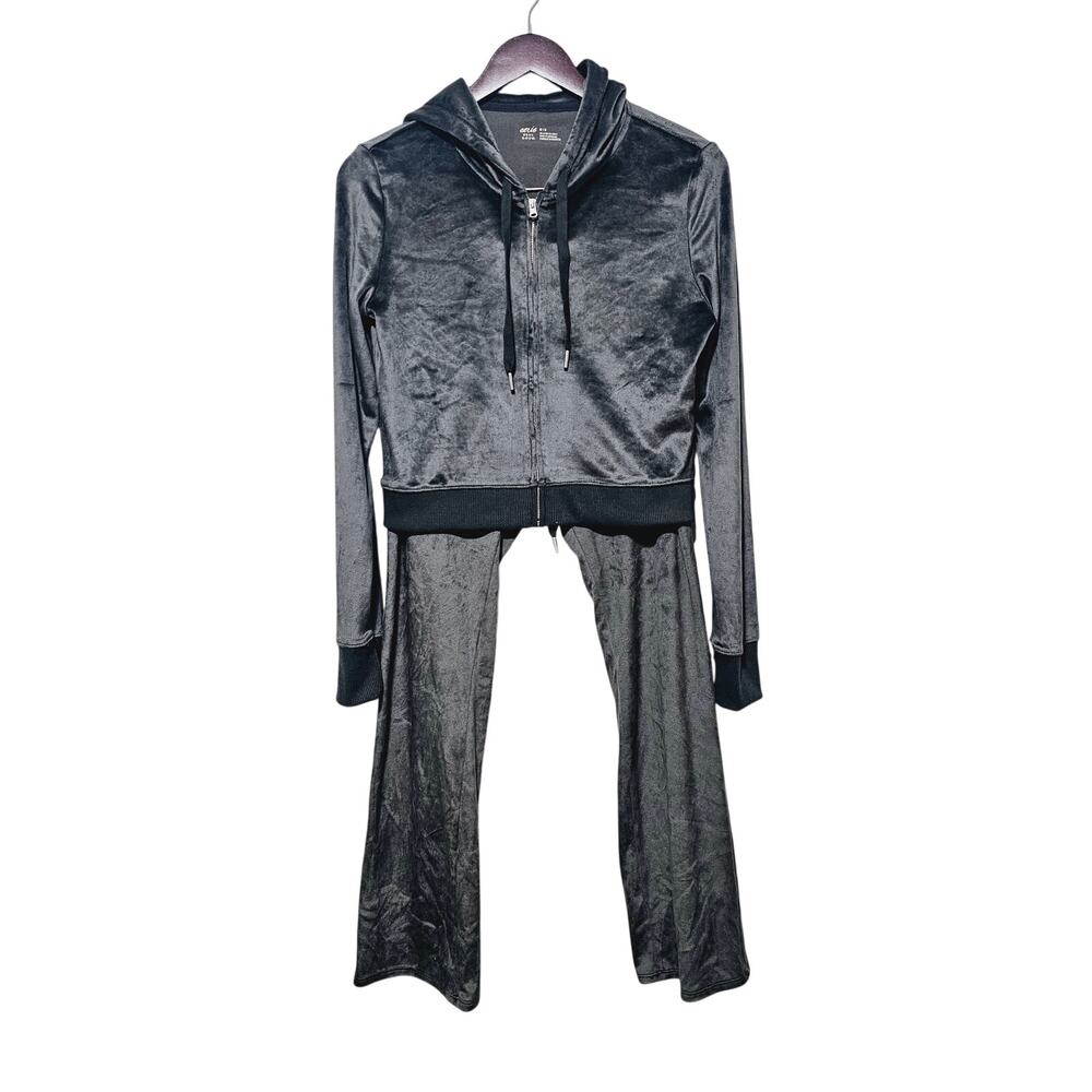 Aerie Gray Velour Jumpsuit